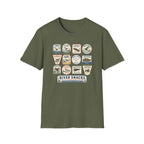 Vintage Trout Food Stickers Shirt