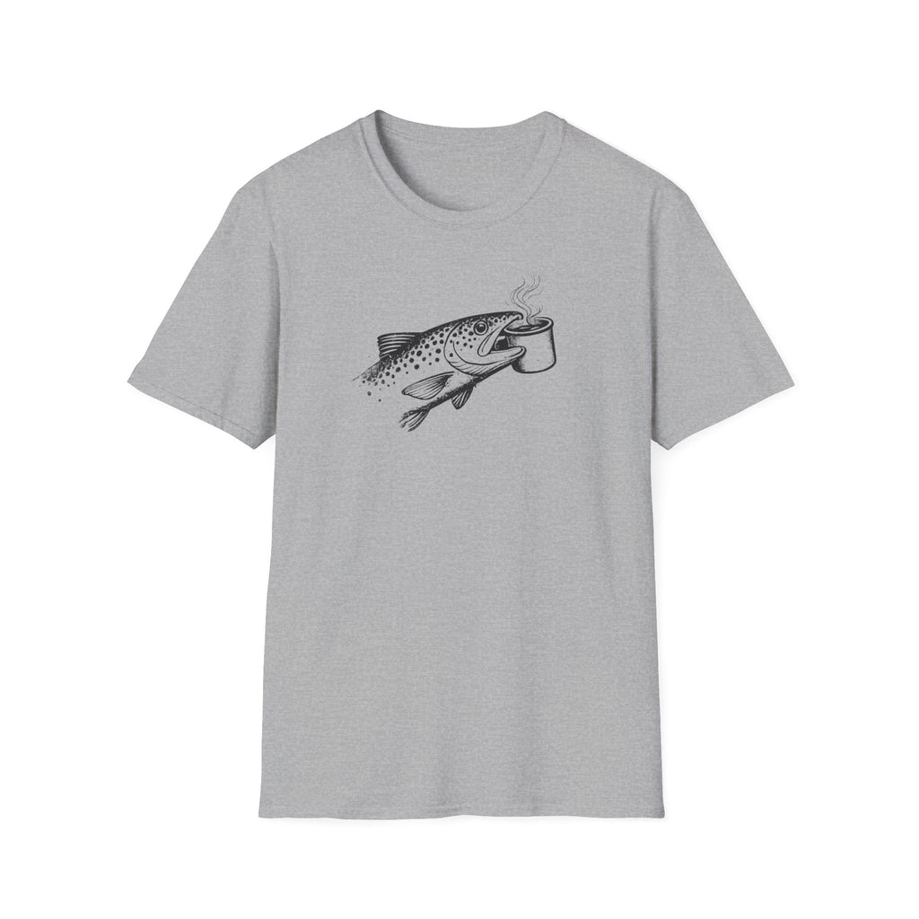 Trout Carrying Coffee Shirt