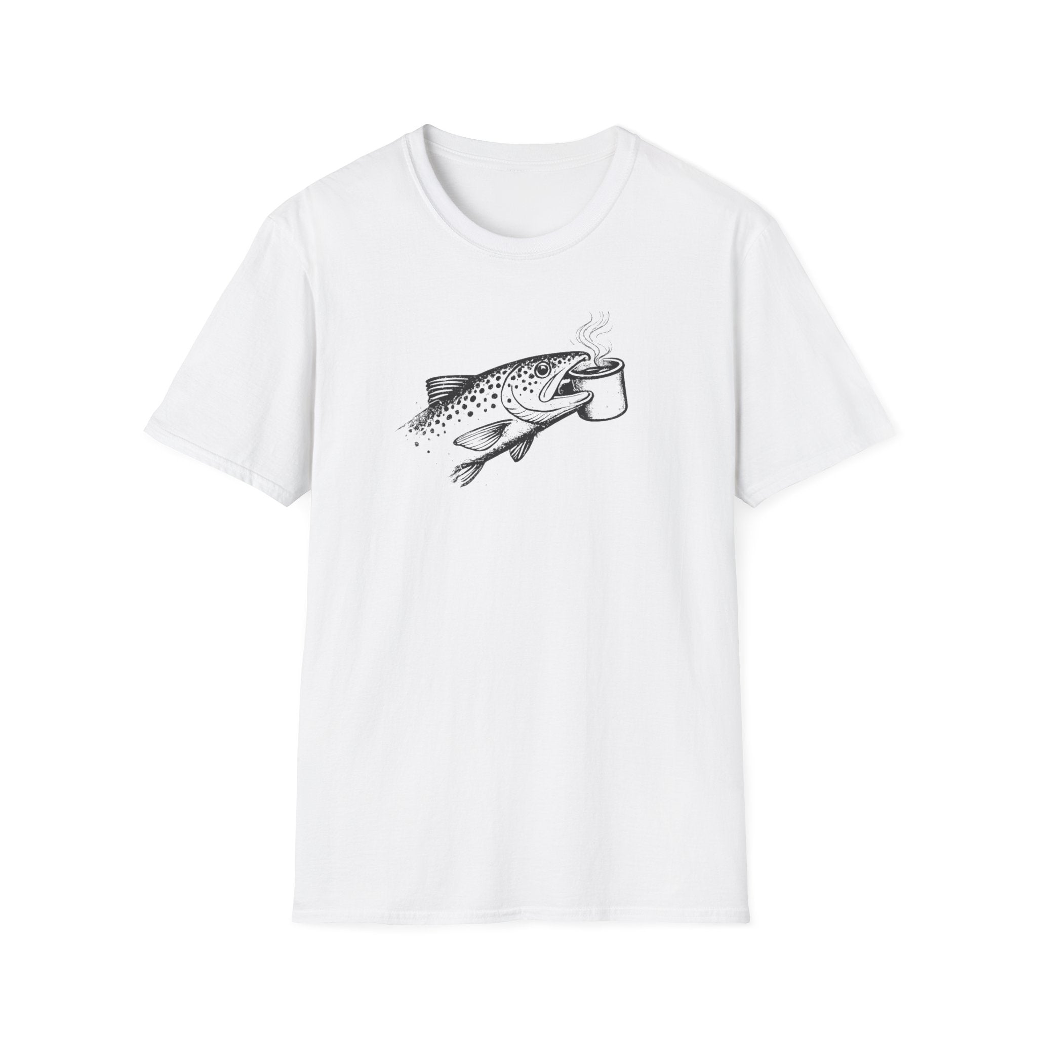 Trout Carrying Coffee Shirt