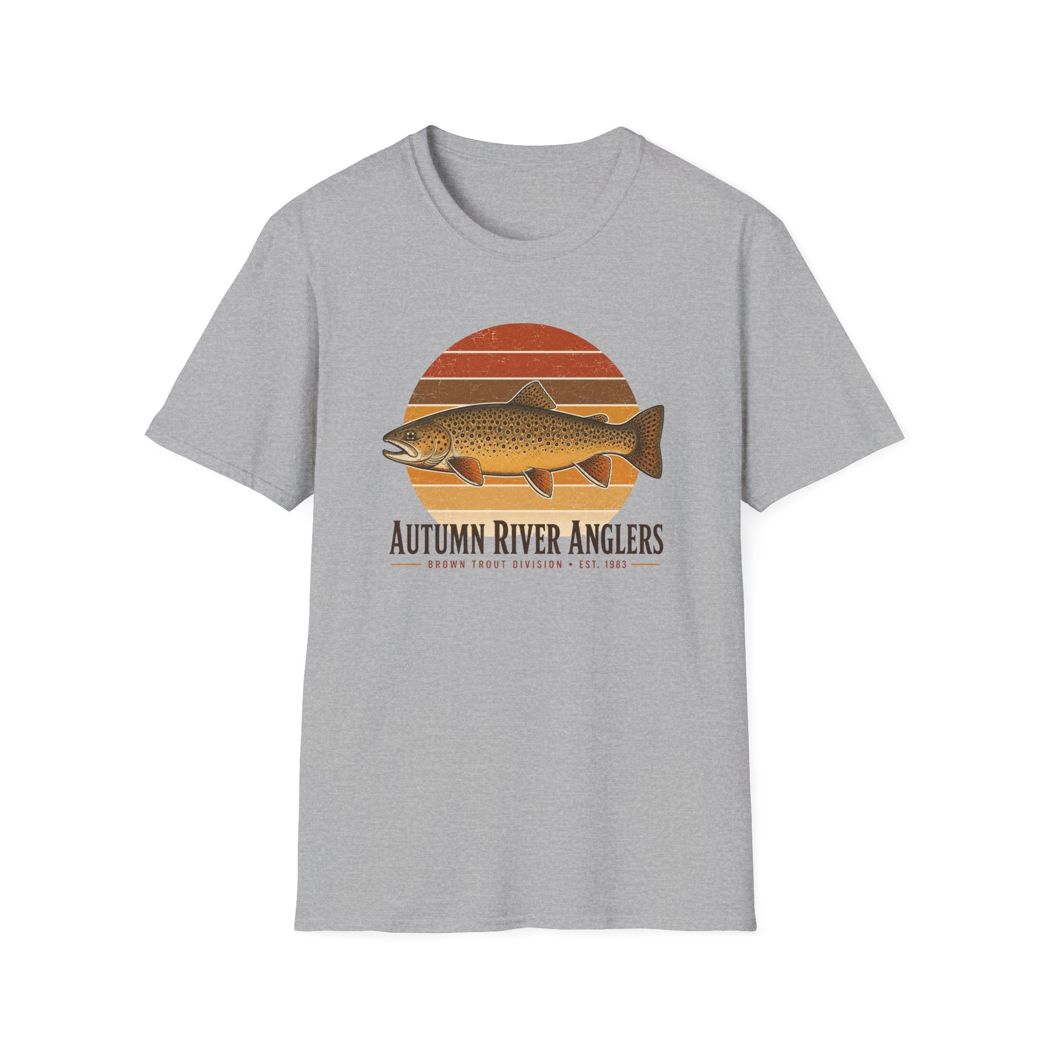 Autumn River Retro Sunset Shirt
