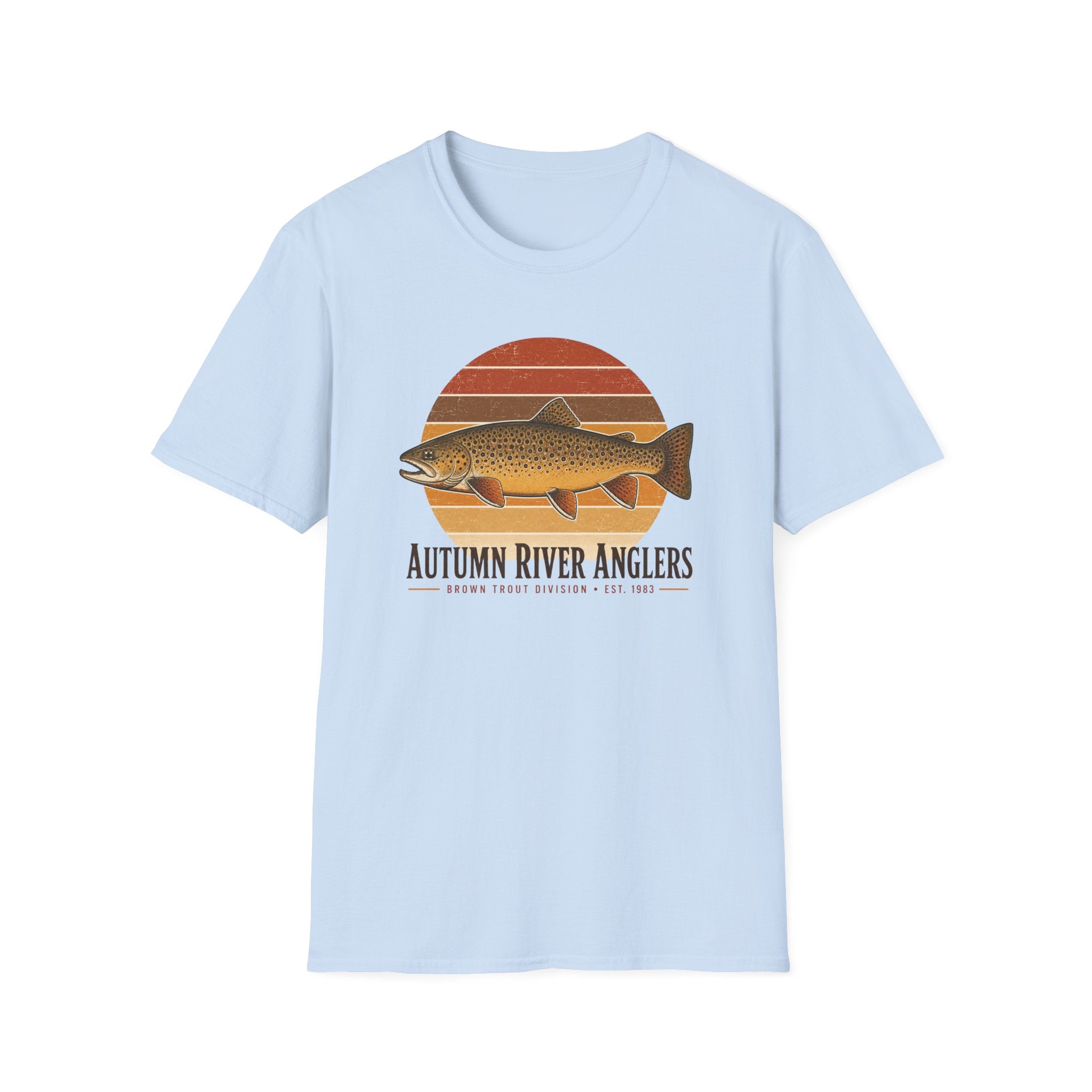 Autumn River Retro Sunset Shirt