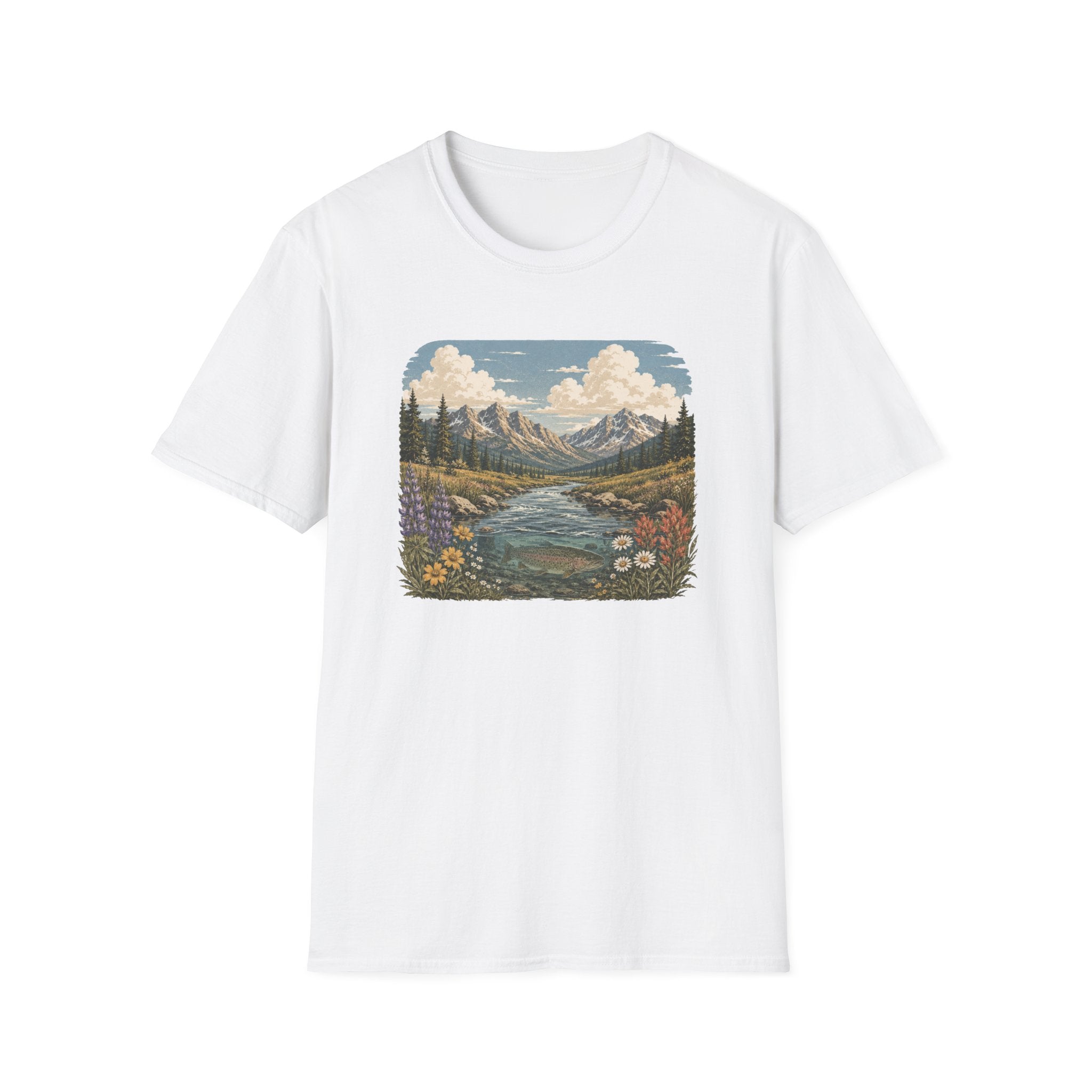 Nostalgic Mountain River Shirt
