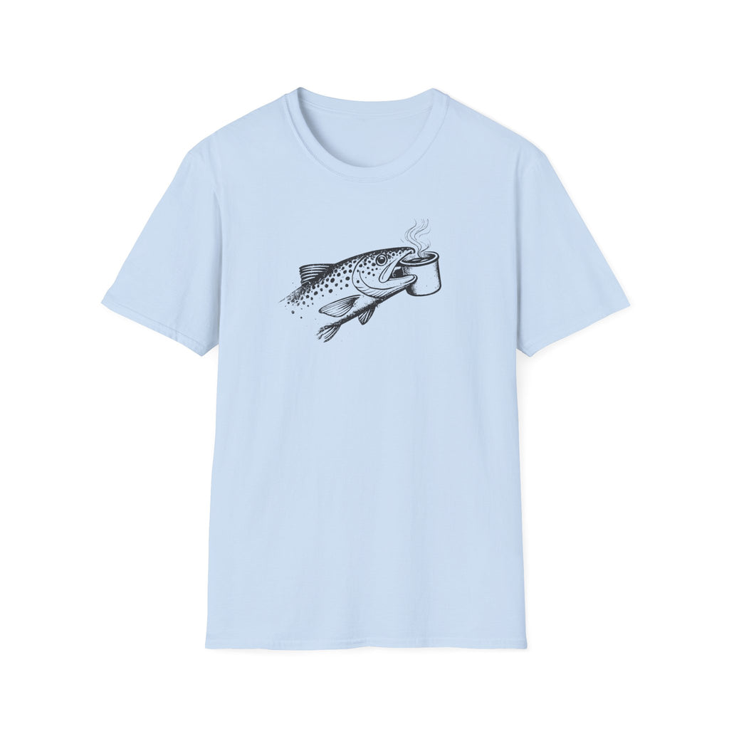Trout Carrying Coffee Shirt