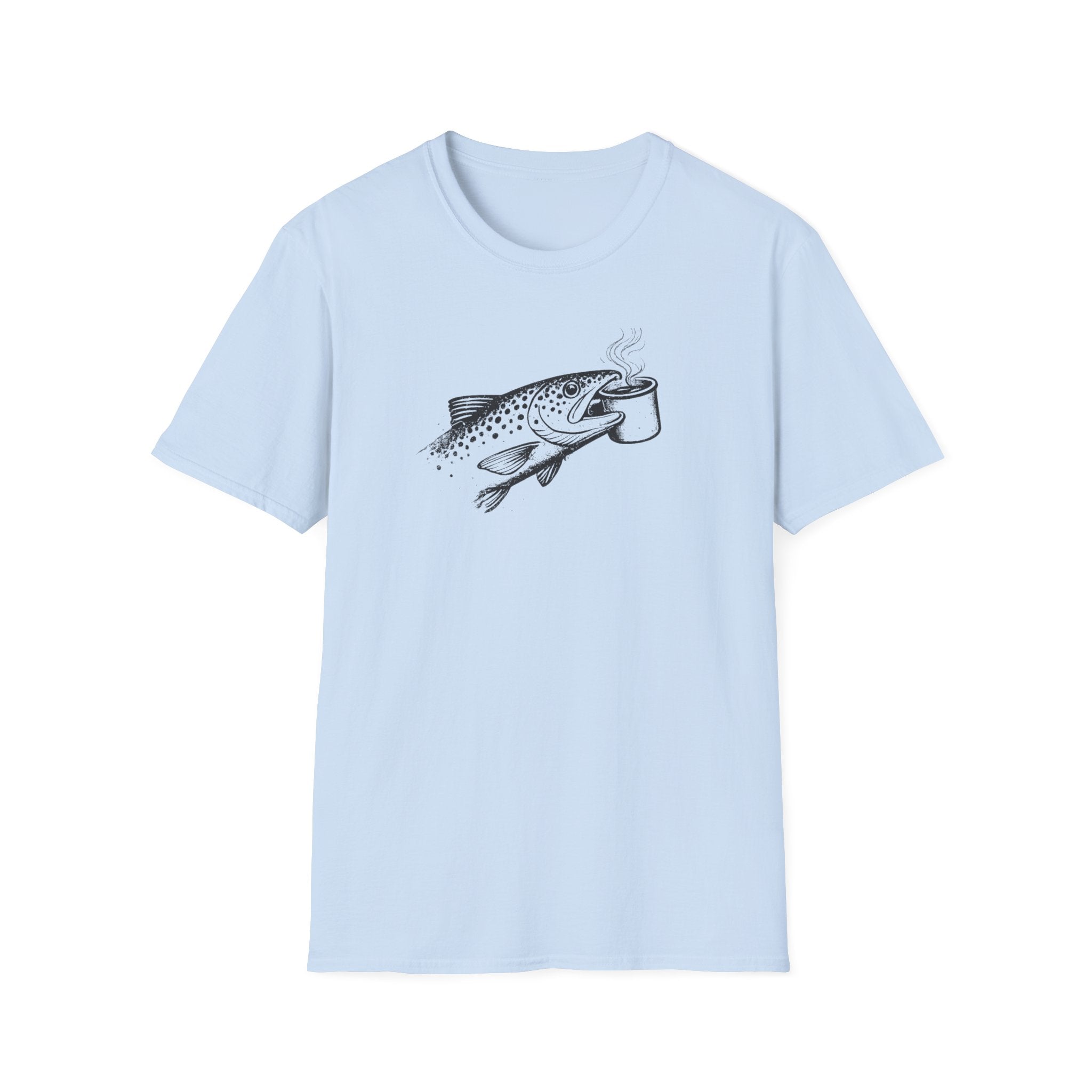 Trout Carrying Coffee Shirt