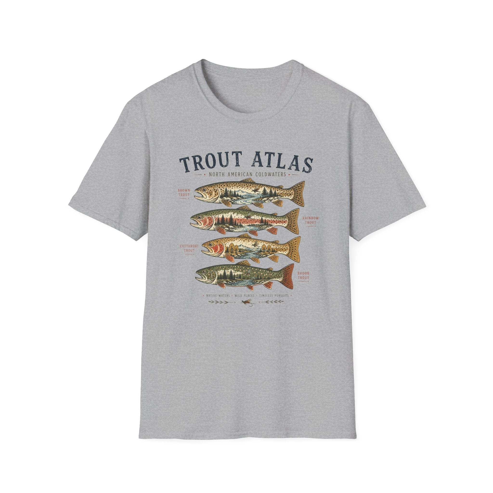 Colorful Trout Atlas Shirt